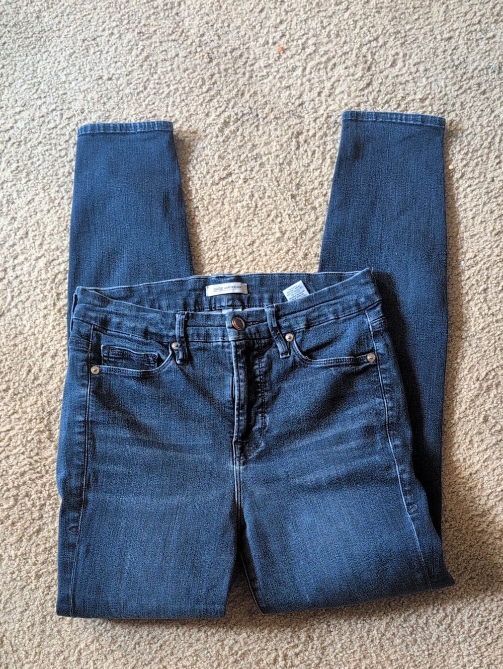 Good American Good Legs Indigo High-Rise Skinny Jeans